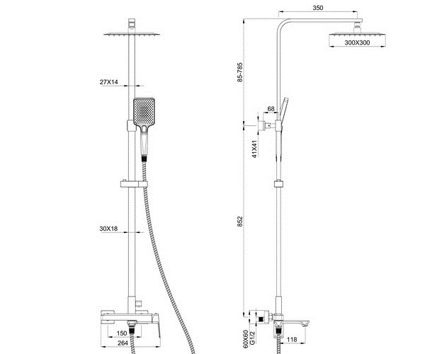 душевая система WONZON & WOGHAND DIAMOND